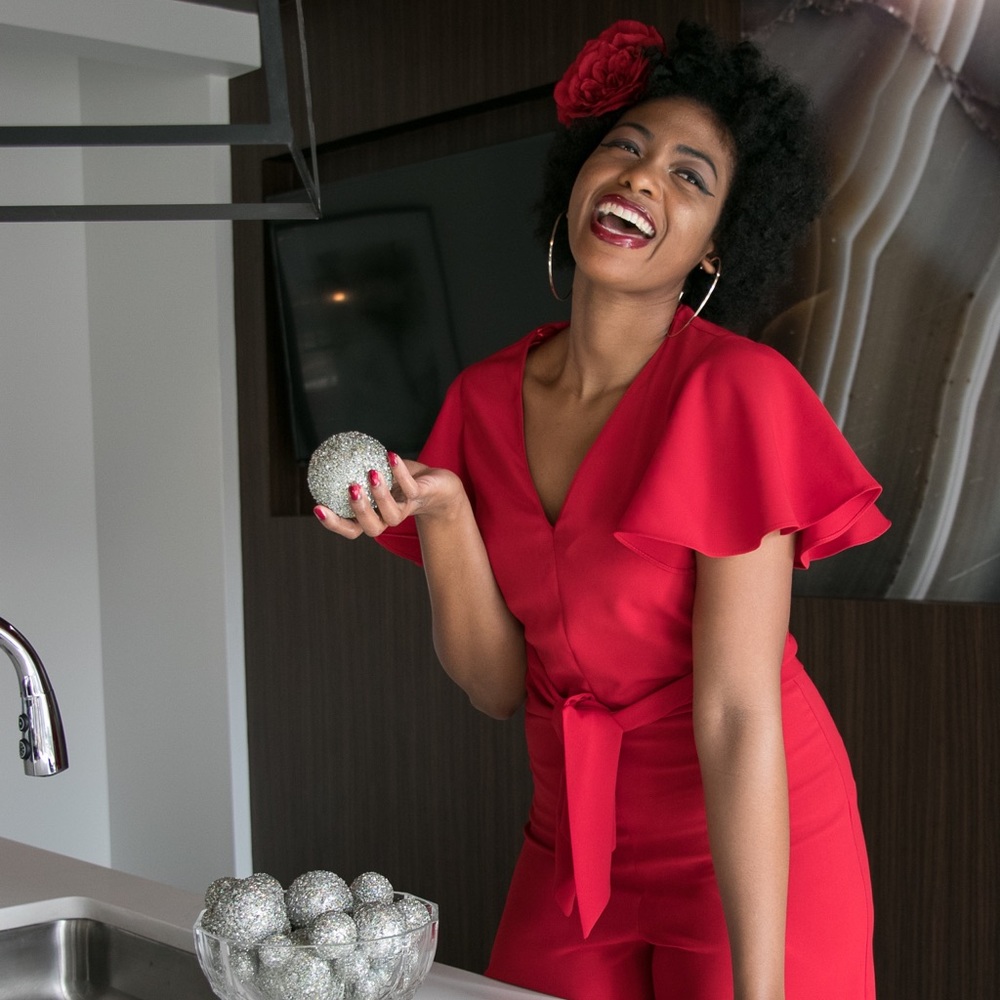 Zara Red Jumpsuit